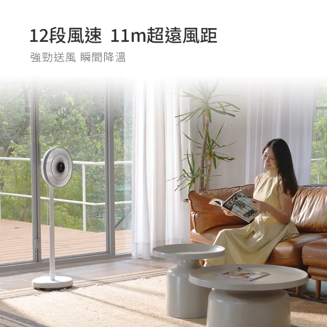 【DIKE】12吋 全能無線風扇 全收納/無刷馬達/充電式/戶外扇(HLE170)