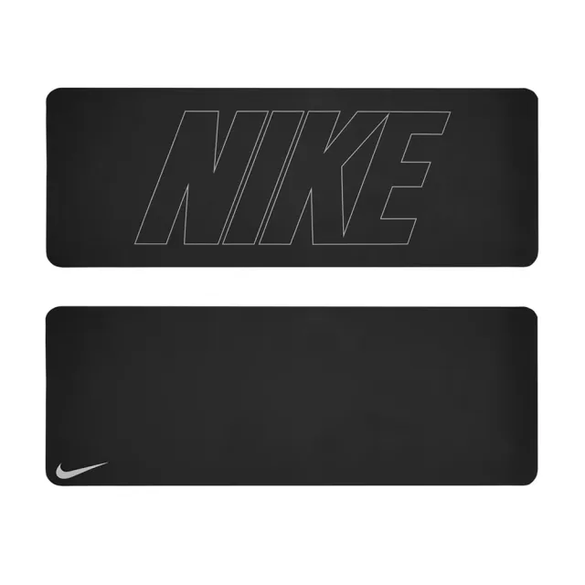 【NIKE 耐吉】雙面瑜珈墊 4MM YOGA MAT 012黑/201藕紅/809粉橘/643玫瑰粉(運動墊 訓練墊 止滑 輕巧 便攜)