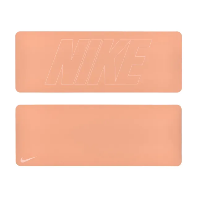 【NIKE 耐吉】雙面瑜珈墊 4MM YOGA MAT 012黑/201藕紅/809粉橘/643玫瑰粉(運動墊 訓練墊 止滑 輕巧 便攜)