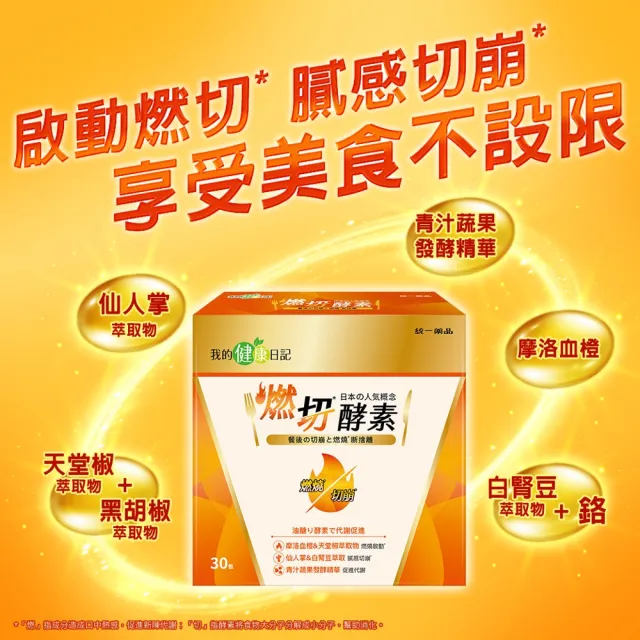 【我的健康日記】燃切酵素 4盒共120包(劉品言代言)