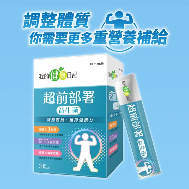 【我的健康日記】超前部署益生菌30包(花青素、西洋蔘)