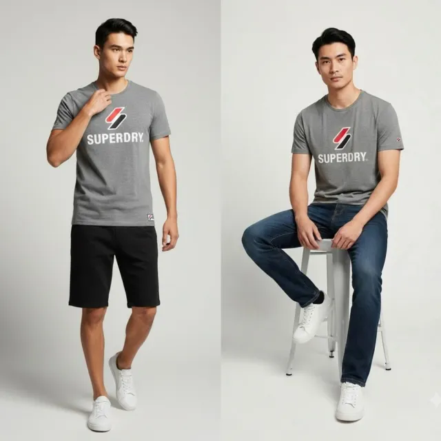 【Superdry】極度乾燥 短T  冒險魂 灰色 圓領 繡字 短袖 上衣 Superdry  @9124