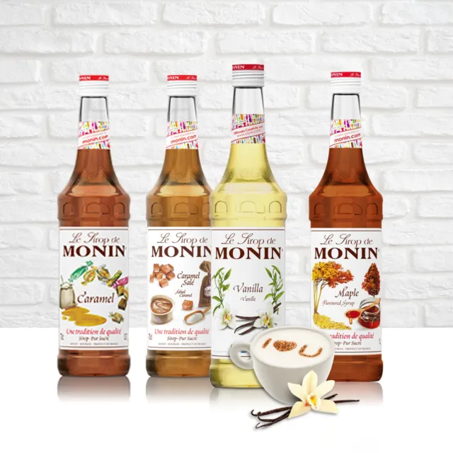 【MONIN】系列風味糖漿700ml(焦糖風味/香草風味/楓糖風味/海鹽焦糖風味 任選)