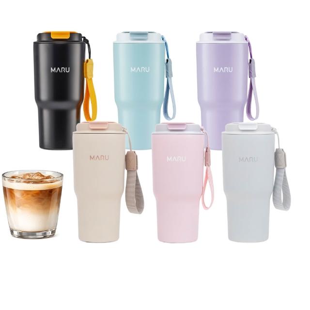 【Maru 丸山製研】買1送1_venti鈦瓷咖啡保溫杯600ml(陶瓷保溫杯/咖啡隨行杯/不鏽鋼保溫瓶)