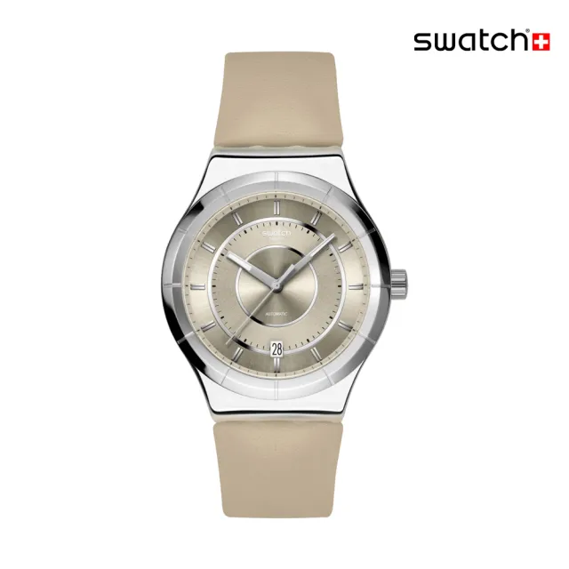 【SWATCH】MOCA DREAM 金屬機械手錶/男錶/女錶/瑞士製造 YIS434(42mm)
