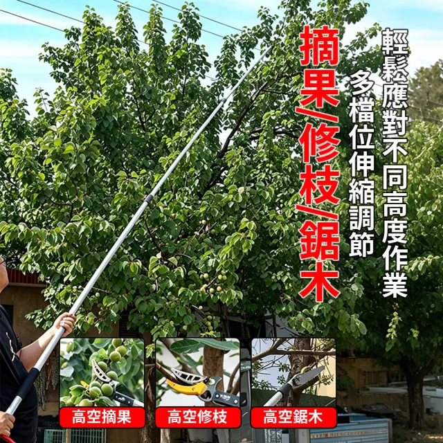 （派躍運動)高空摘果器 1.89-5.5米4件套+刀頭 多檔調節(摘果器 高枝剪 伸縮高枝剪 採果剪 高空剪）