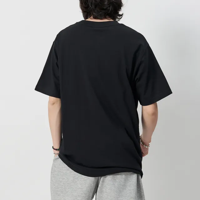 【NEW BALANCE】男款 黑色 美規 刺繡 Logo 棉質 T恤 運動 休閒 短袖 MT41908BK