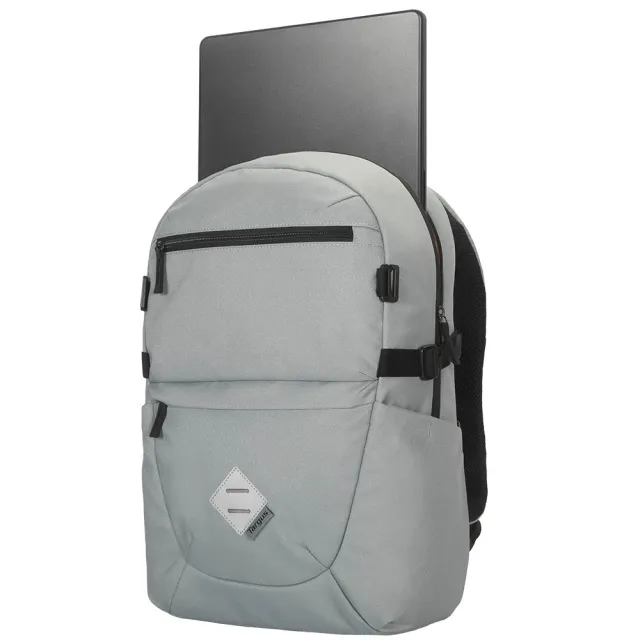 【Targus】EcoSmart Spring 15-16 吋輕量校園電腦後背包 - 灰色 (TBB66104GLR)