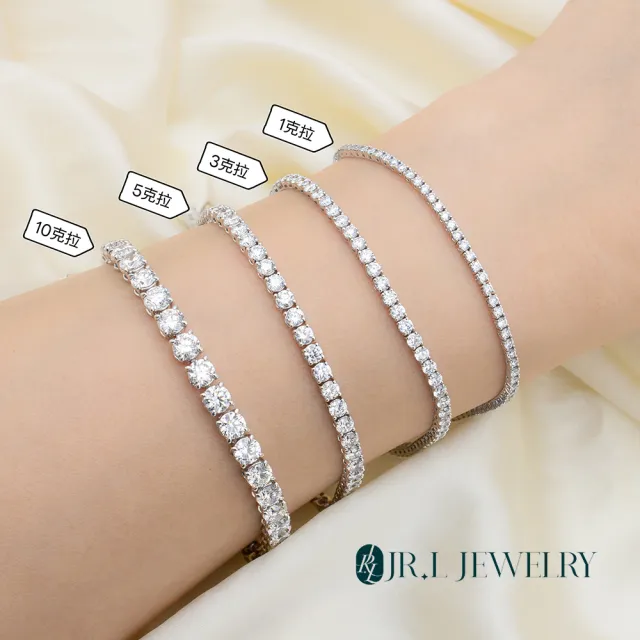 【JR.L JEWELRY】1克拉 真摯鑽石手鍊(培育鑽石 18K)