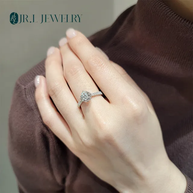 【JR.L JEWELRY】IGI 1克拉 最白D色最完美車工ideal cut 綻放花鑽 鑽石戒指(培育鑽石 鉑金)