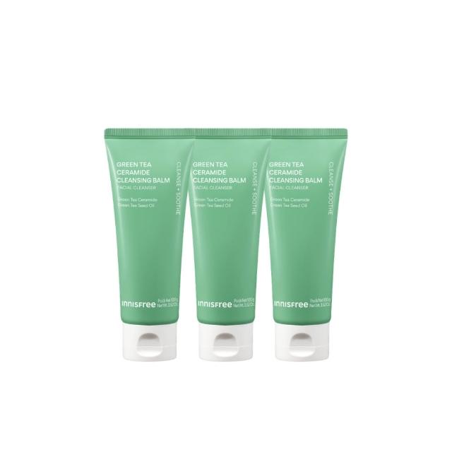 【innisfree】官方直營 綠茶神經醯胺洗卸兩用膏 100g(3入組)