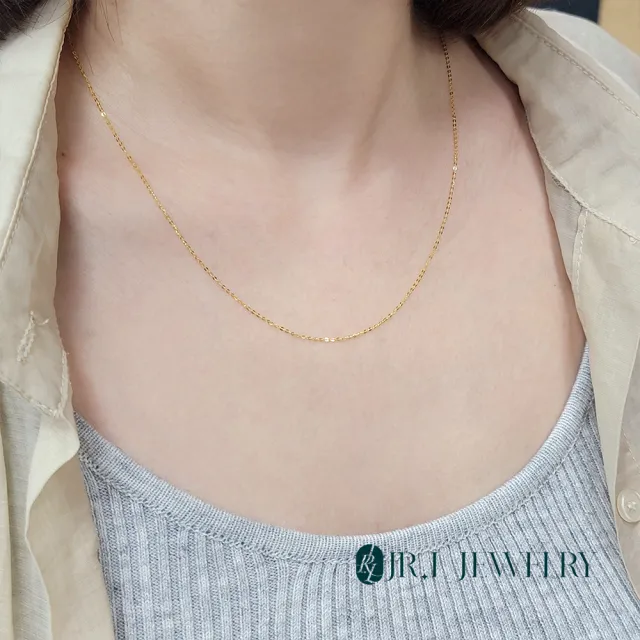 【JR.L JEWELRY】18K金項鍊 跳舞鍊 5G素鍊(18K金項鍊)