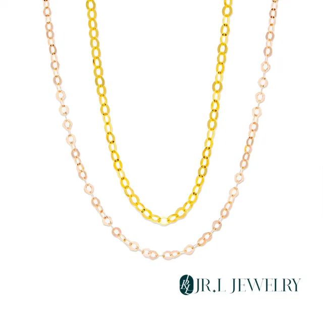 【JR.L JEWELRY】18K金項鍊 跳舞鍊 5G素鍊(18K金項鍊)
