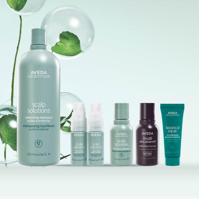 【AVEDA】蘊活淨瑕平衡洗髮精1000ml (全新頭皮保養 呵護髮肌齡)_附贈 壓頭