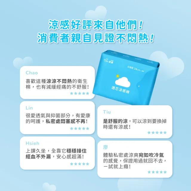 【愛康】透芯涼感衛生棉-任選12入組(護墊型/量少型/日用型/夜用型/加長型/超長型/褲型)