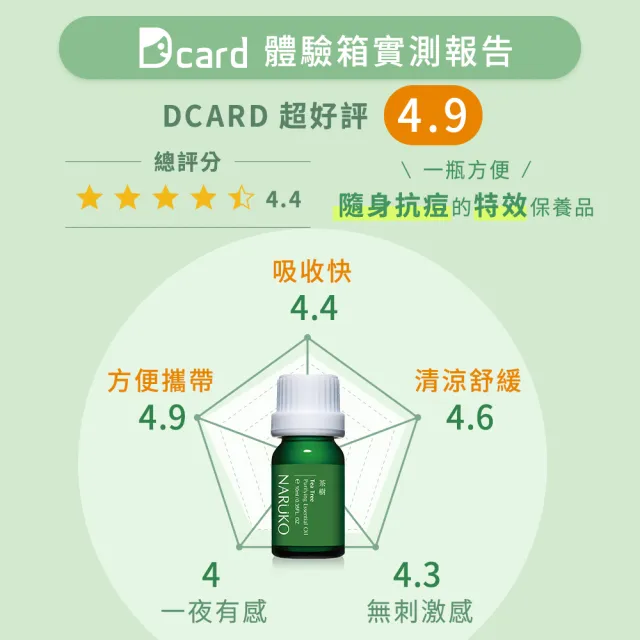 【NARUKO 牛爾】買1送1★茶樹神奇痘痘油10ml x2入(抗痘/卸痘神器)