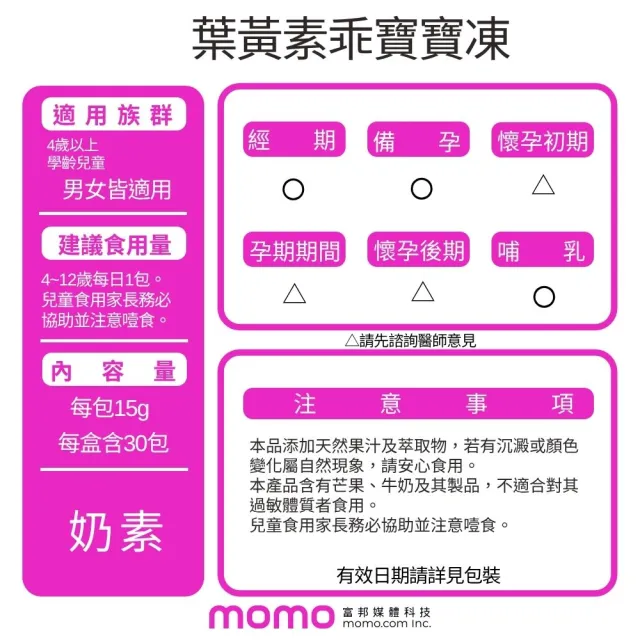 【小兒利撒爾】葉黃素乖寶寶凍 30包/盒(75倍濃縮黑醋栗晶舒適配方)
