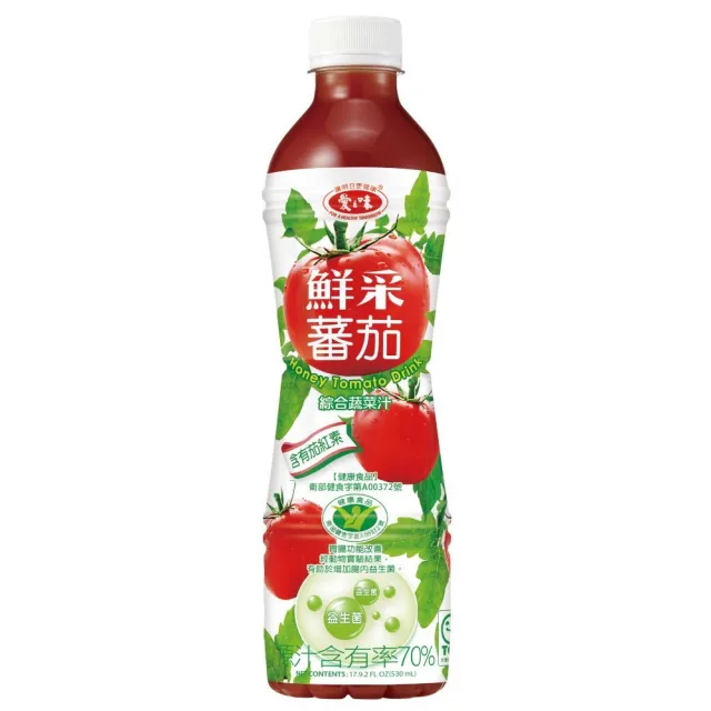 【愛之味】鮮采蕃茄綜合蔬菜汁530ml(24入/箱)