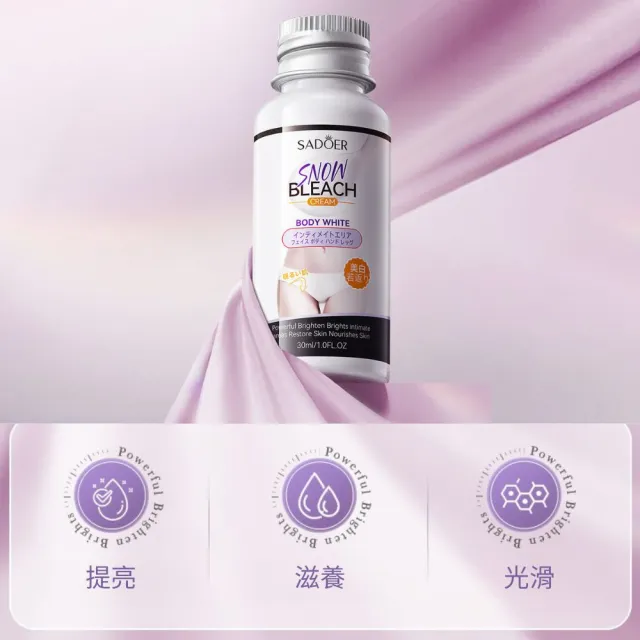 【iBloom】SADOER褪黑雪肌亮白霜30ml 6入組 (褪黑提亮 滋潤保濕 亮白肌膚)