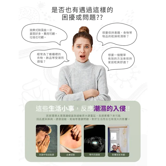 GW水玻璃旋風360°零耗材除濕器-限量組