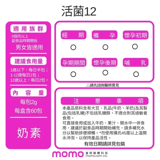 【小兒利撒爾】活菌12 60包4盒組 共240包(益生菌、12種菌株、專利包埋技術、monde獎、多元菌種)