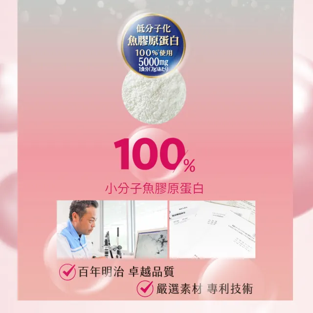 【Meiji 明治】明治膠原蛋白粉標準版28日份袋裝196gx5入(膠原蛋白/維生素C)