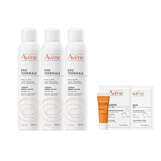 【Avene 雅漾】官方直營 舒護活泉水300mlx3入(保濕化妝水/妝前噴霧)