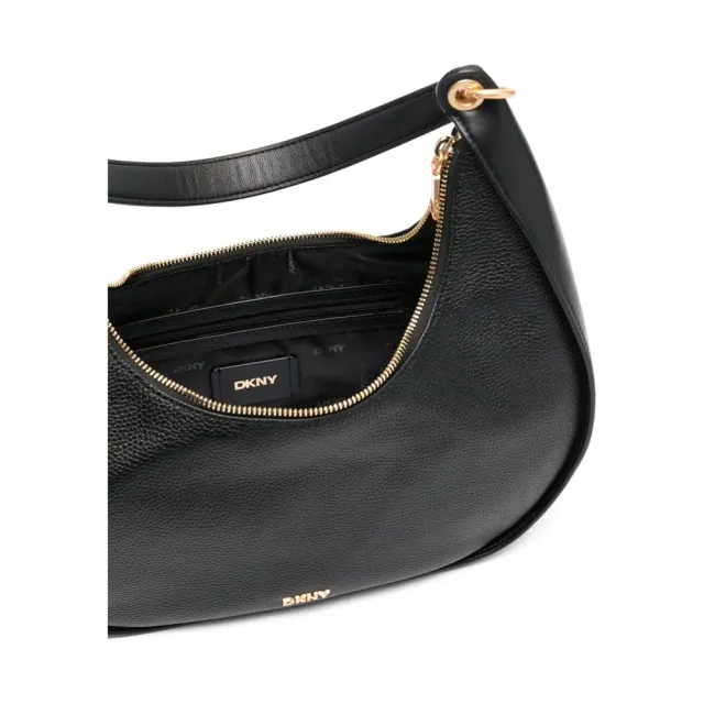 【DKNY】雙11 ABBY LG HOBO 單肩背包 黑色女包包