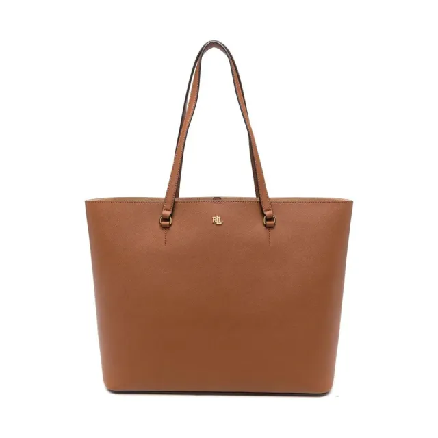 【RALPH LAUREN】雙11 KARLY 托特包 棕色女包包