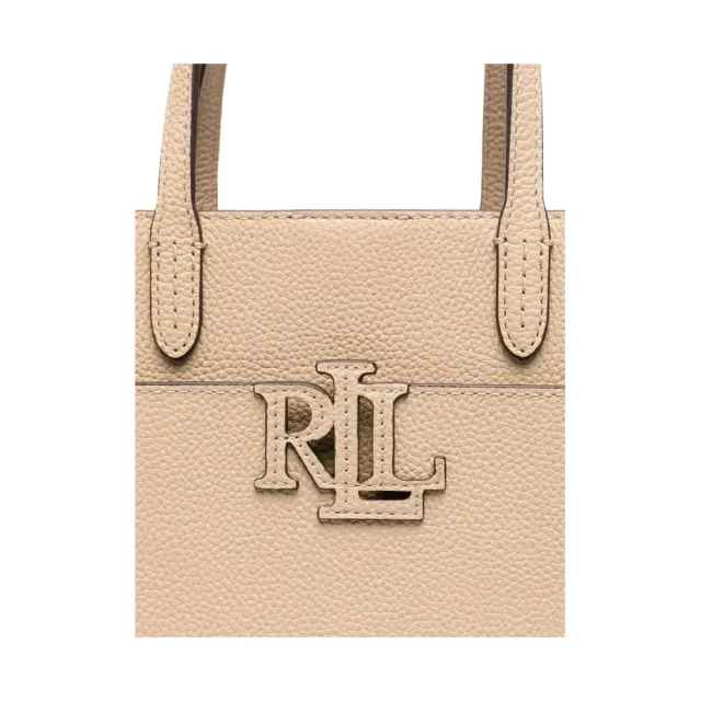 【RALPH LAUREN】雙11 CMRYN SM SHP 托特包 小號 米白色女包包