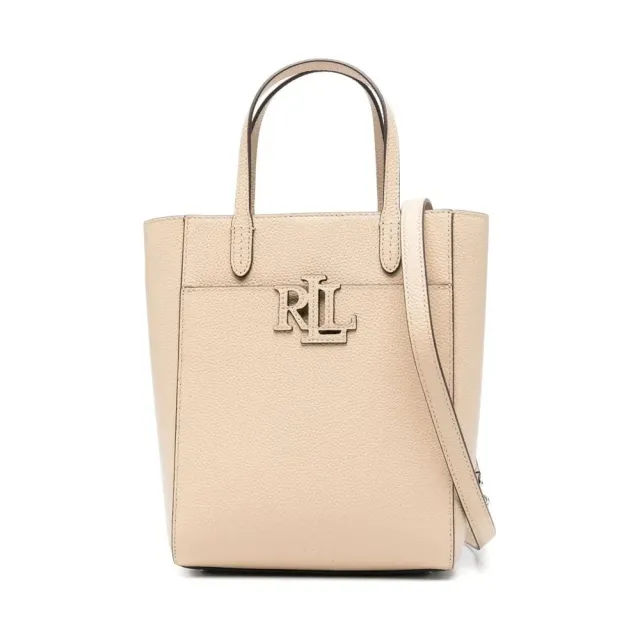【RALPH LAUREN】雙11 CMRYN SM SHP 托特包 小號 米白色女包包
