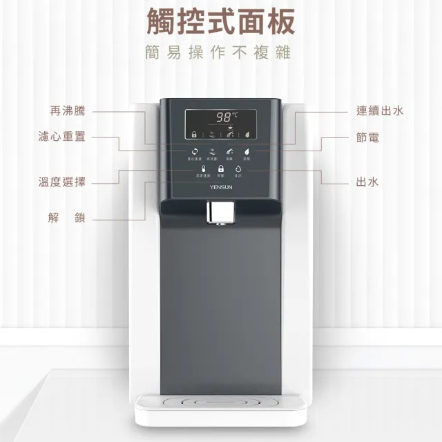 【元山】7.1L一級能效煮沸調溫溫熱飲水機 灰常熱 YS-8332DWB