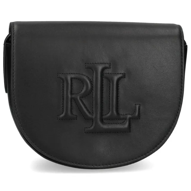 【RALPH LAUREN】WITLEY 中號 CB 斜跨包 中號 黑色女包包
