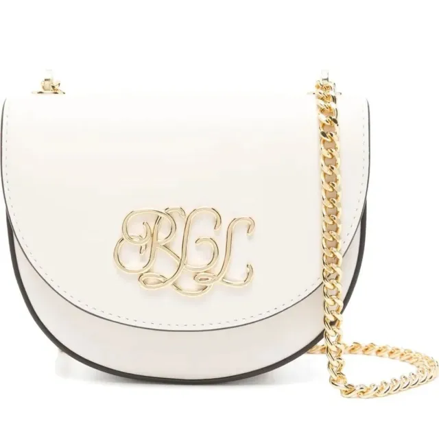 【RALPH LAUREN】WTLY CHN CBD 斜跨包 小號 白色女包包