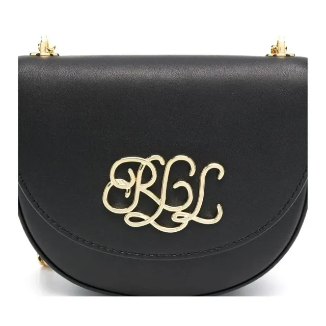 【RALPH LAUREN】雙11 WTLY CHN CBD 斜跨包 小號 黑色女包包