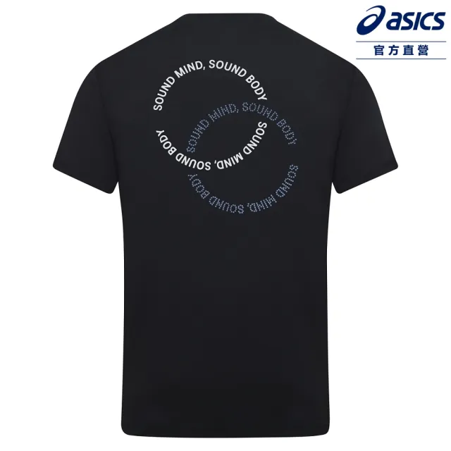 【asics 亞瑟士】石墨烯短袖上衣 男女中性款 亞洲版 訓練上衣 2033C357-001