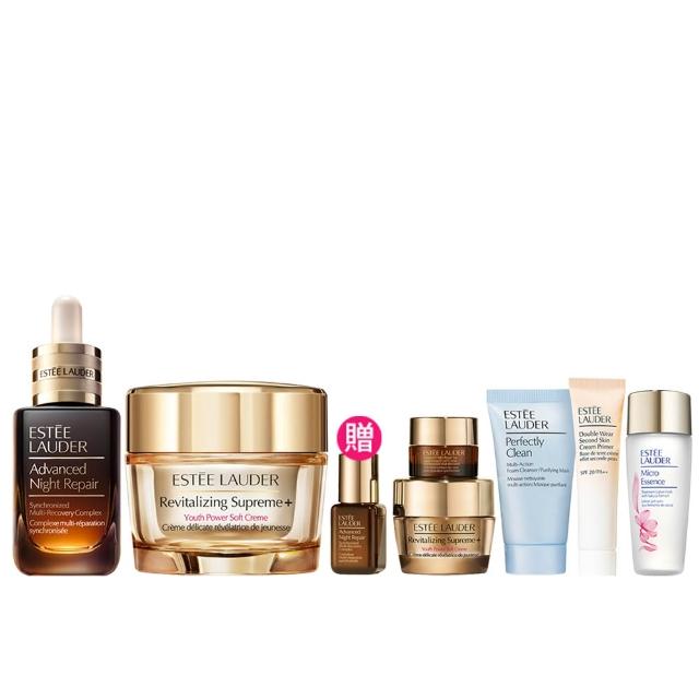 【Estee Lauder 雅詩蘭黛】特潤超導全方位修護露50ml+膠原霜 75ml(精華液/乳霜)