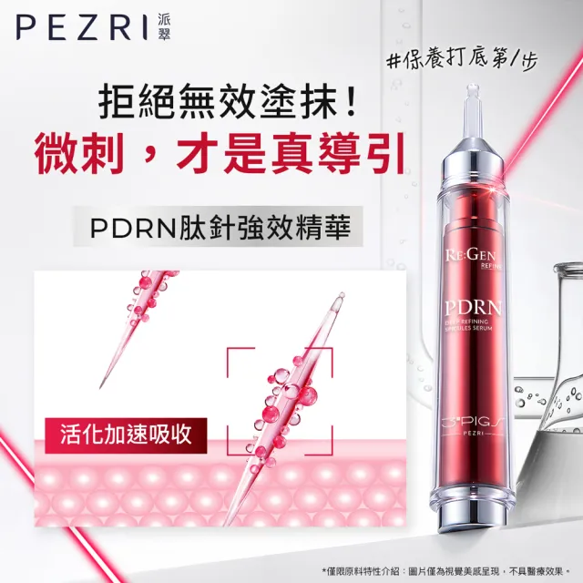 【PEZRI 派翠】PDRN太針強效精華15ml-2入(隋棠推薦PDRN╳微晶/居家水光護理/洗臉後第一步)