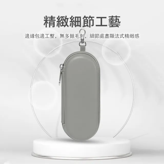 【Yurm】PU皮雙格眼鏡盒 眼鏡收納包 防震防刮內襯 掛式眼鏡袋 太陽眼鏡/墨鏡盒/老花鏡