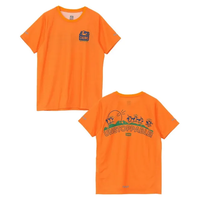 【CHUMS】CHUMS 休閒 CHUMS X Running UNSTOPPABLE! T短袖上衣 橘色 男 (CH012796D001)