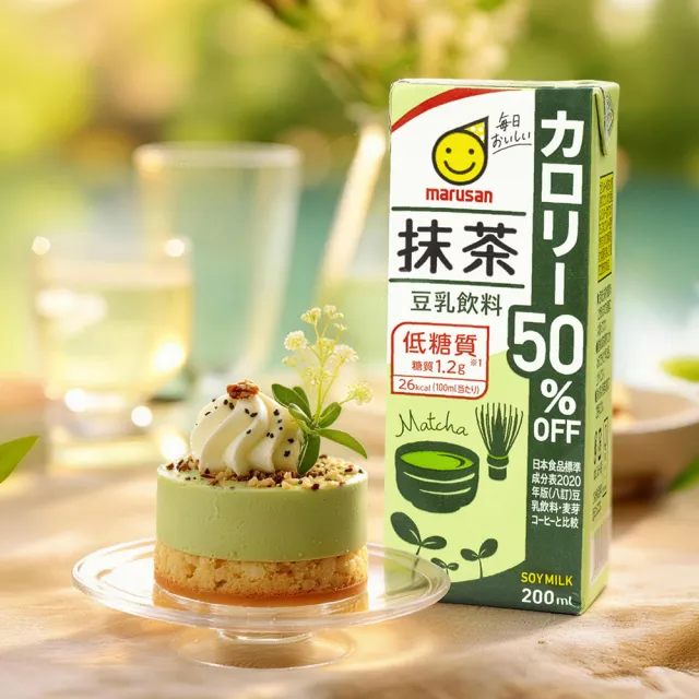 【Gelovery Gift】丸三愛 抹茶豆乳200mlx24入組 (低糖/熱量減半)