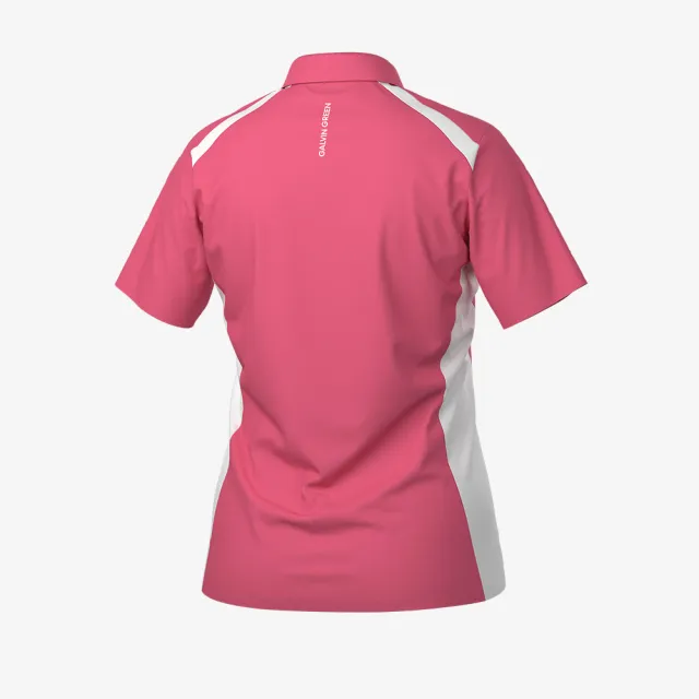 【GALVIN GREEN】女款 Mirelle彈性防曬透氣快乾POLO衫-山茶花