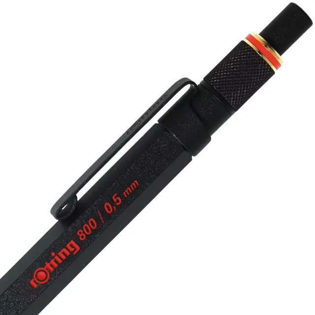 【rOtring】德國紅環rOtring 800型 製圖自動鉛筆 黑色 0.5mm / 0.7mm(rOtring 800)