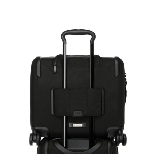 【TUMI】Alpha Compact 彈道尼龍休閒機長登機箱 - 黑