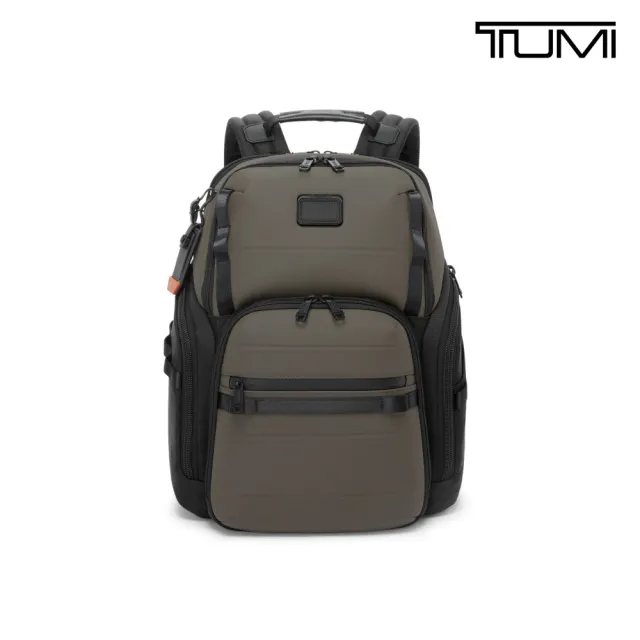 【TUMI】Alpha Bravo Search 彈道尼龍多功能商務後背包 - 大地棕