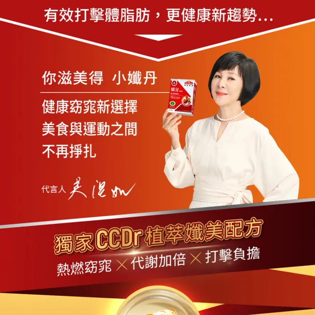 【Nutrimate 你滋美得】孅甘紅膠囊 x6入囤貨組(180粒/吳淡如代言/健字號/薑黃/綠茶素/EGCG/CCDr)