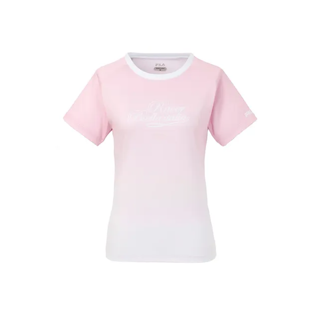 【FILA】FILA 女短袖圓領T恤-粉色 5TEA-5317-PK