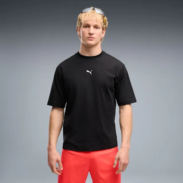 【PUMA】短袖上衣 男 歐規 RUN CULTURE 黑 63675601