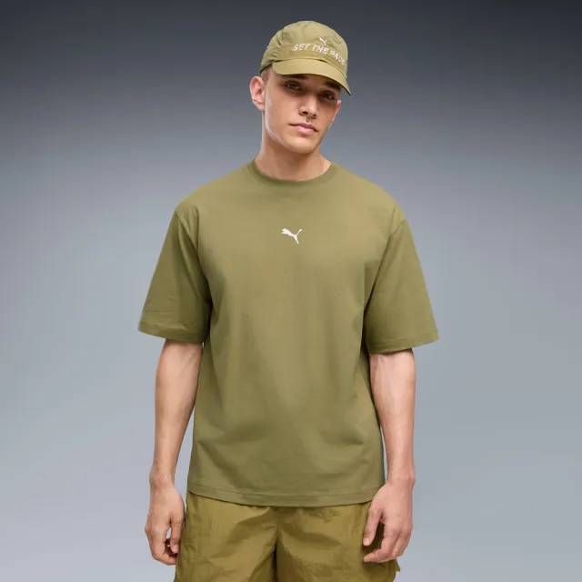 【PUMA】短袖上衣 男 歐規 RUN CULTURE 綠 63675689