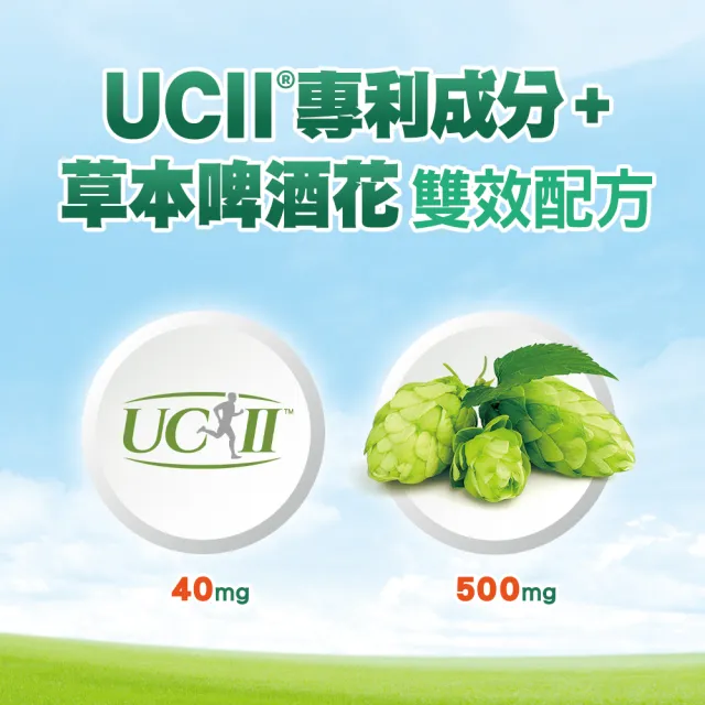 【挺立】關鍵雙效錠 3盒組(42錠/盒-一天2錠 雙效配方 40mg UCII 有效劑量 草本啤酒花 14天靈活有感)